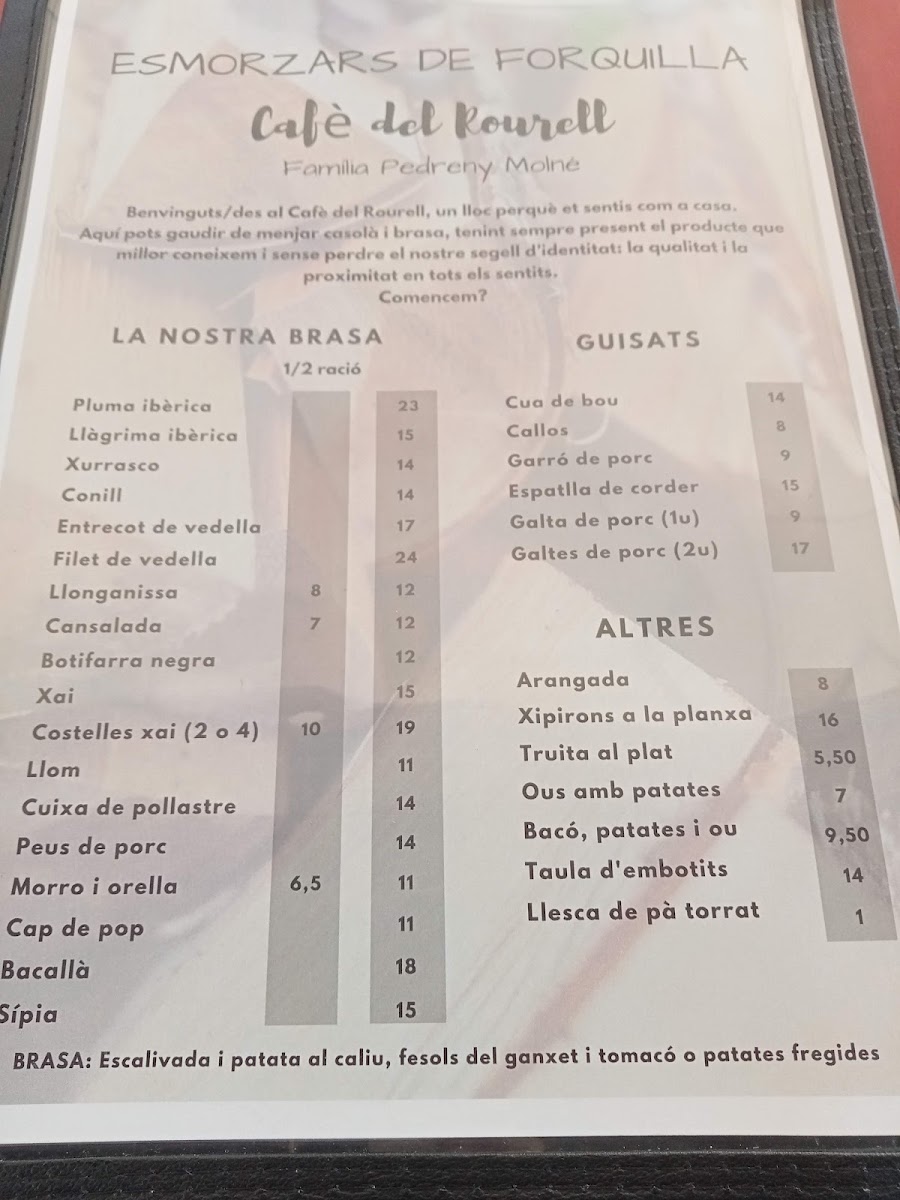 Cafè de El Rourell - Llar Social Photo Menu 6