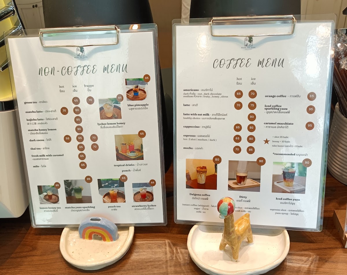 Baan ing suan cafe Photo Menu 2