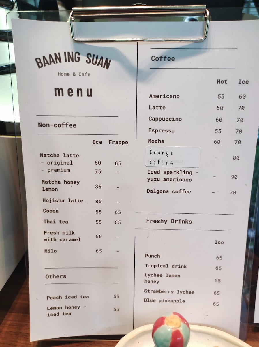 Baan ing suan cafe Photo Menu 3