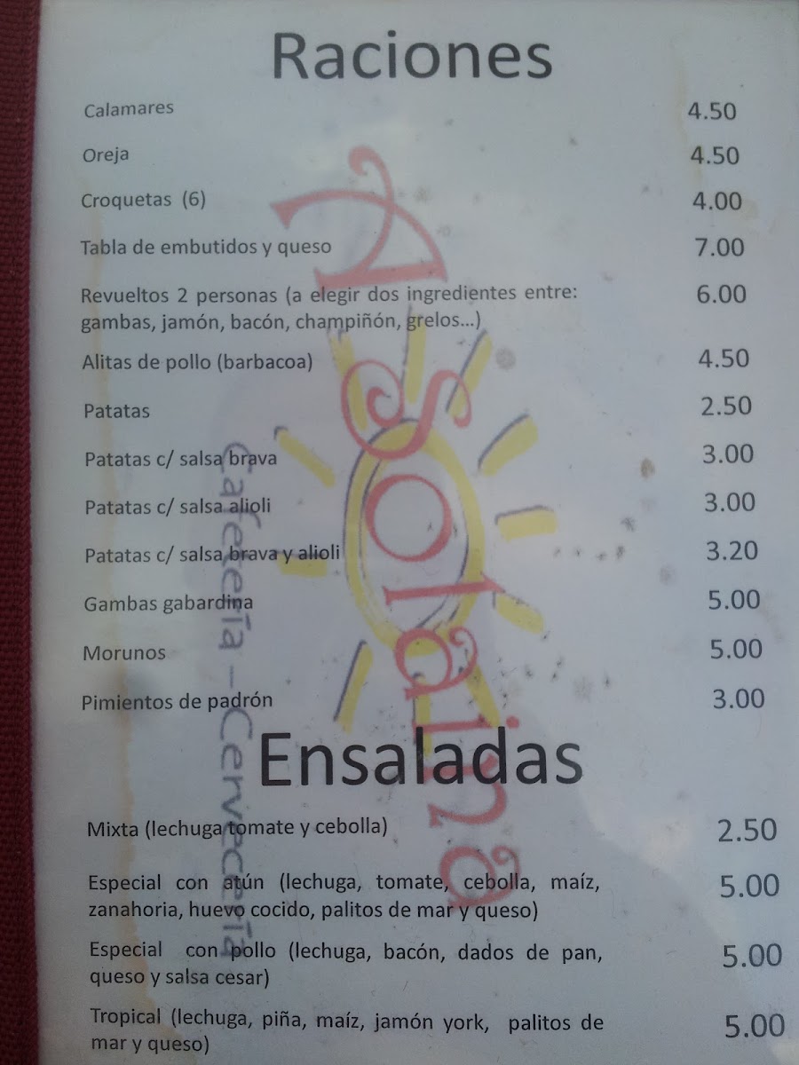 Cafetería Arepera Solaina Photo Menu 2