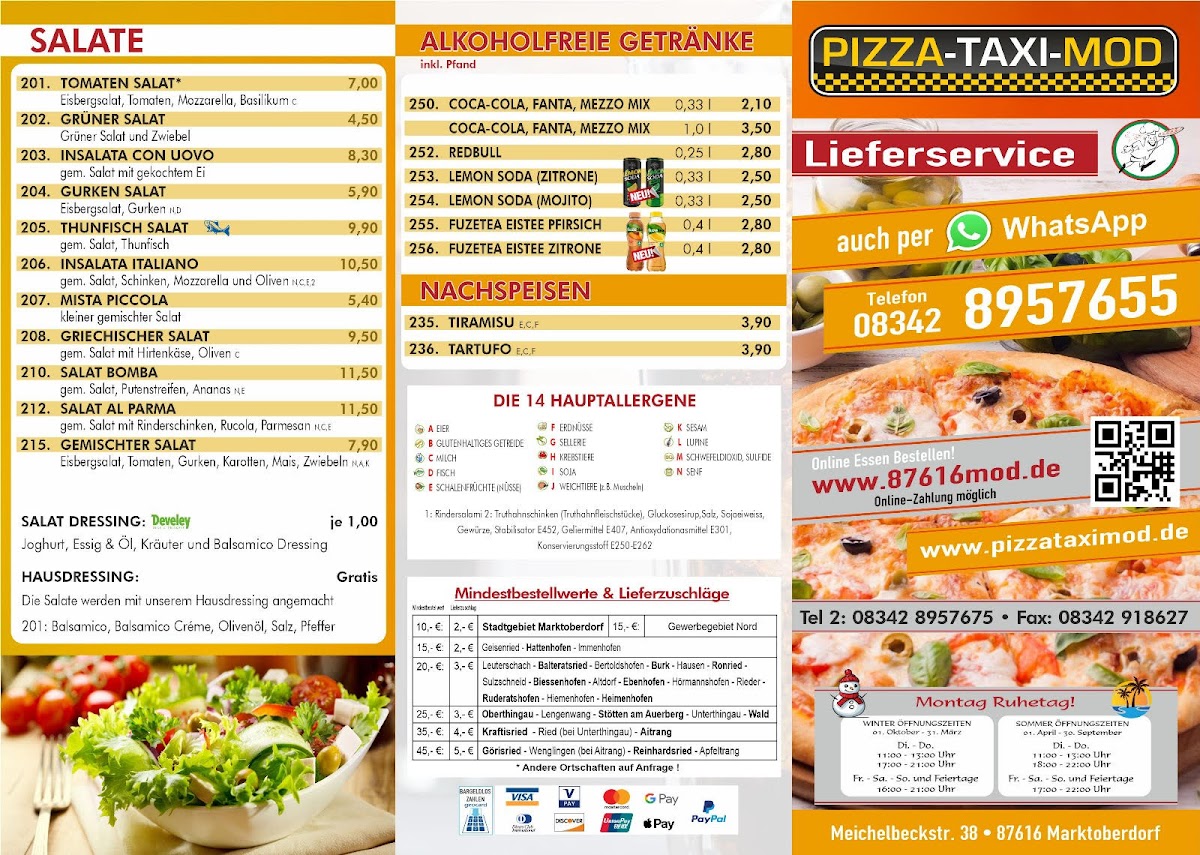 Pizza-Taxi-Mod Photo Menu 2
