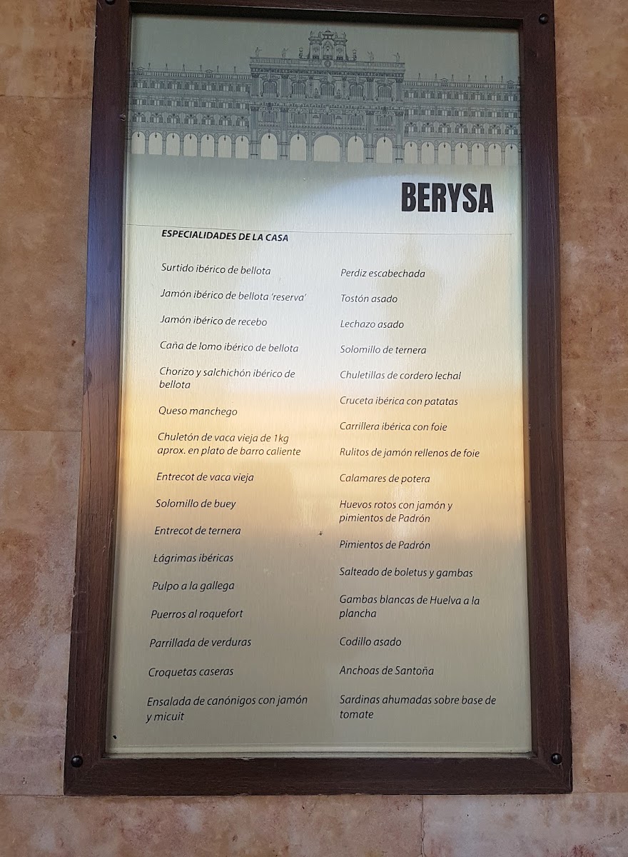 Berysa Photo Menu 1