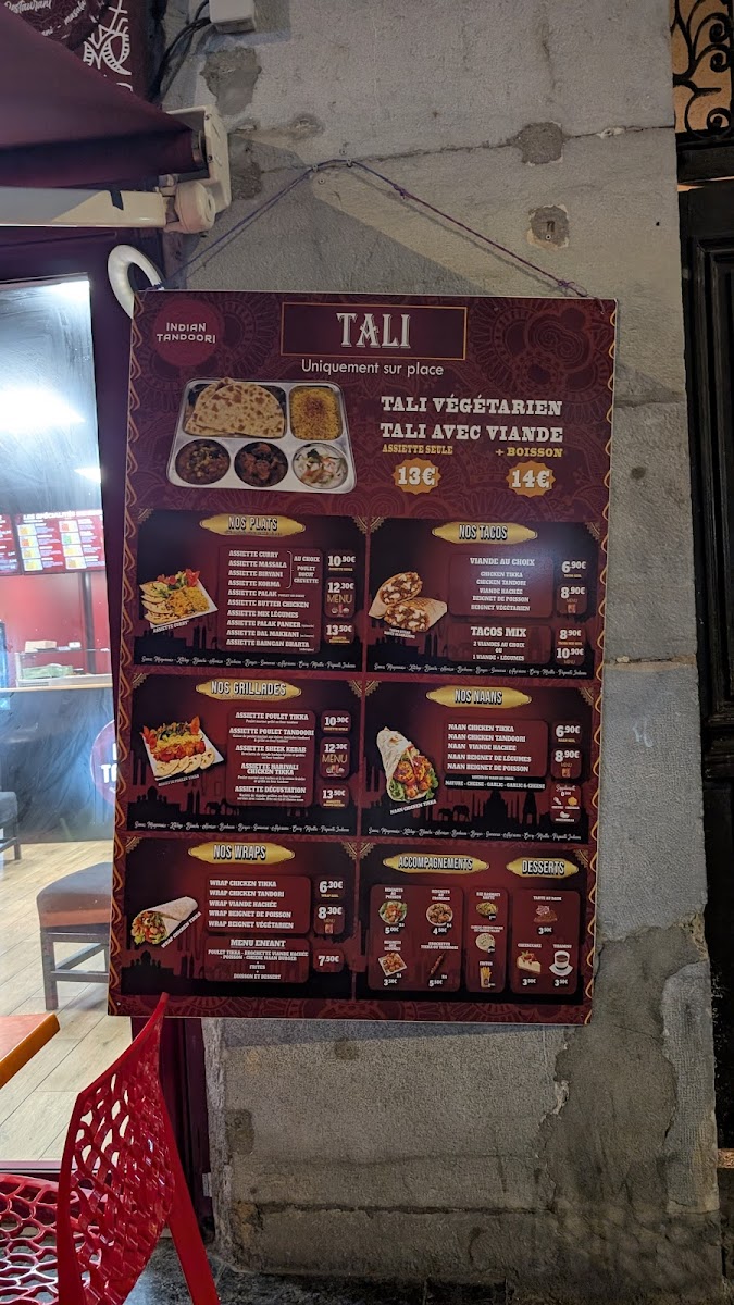 Indian Tandoori Photo Menu 1