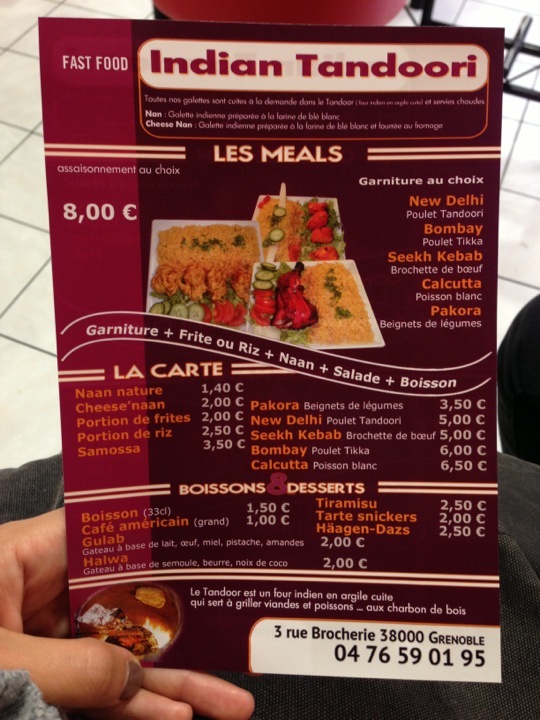 Indian Tandoori Photo Menu 2