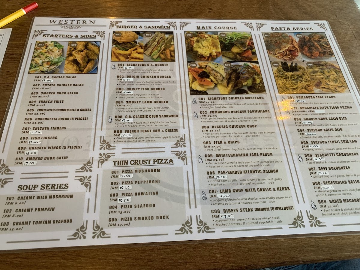 CA Coffee & Pastries Photo Menu 2