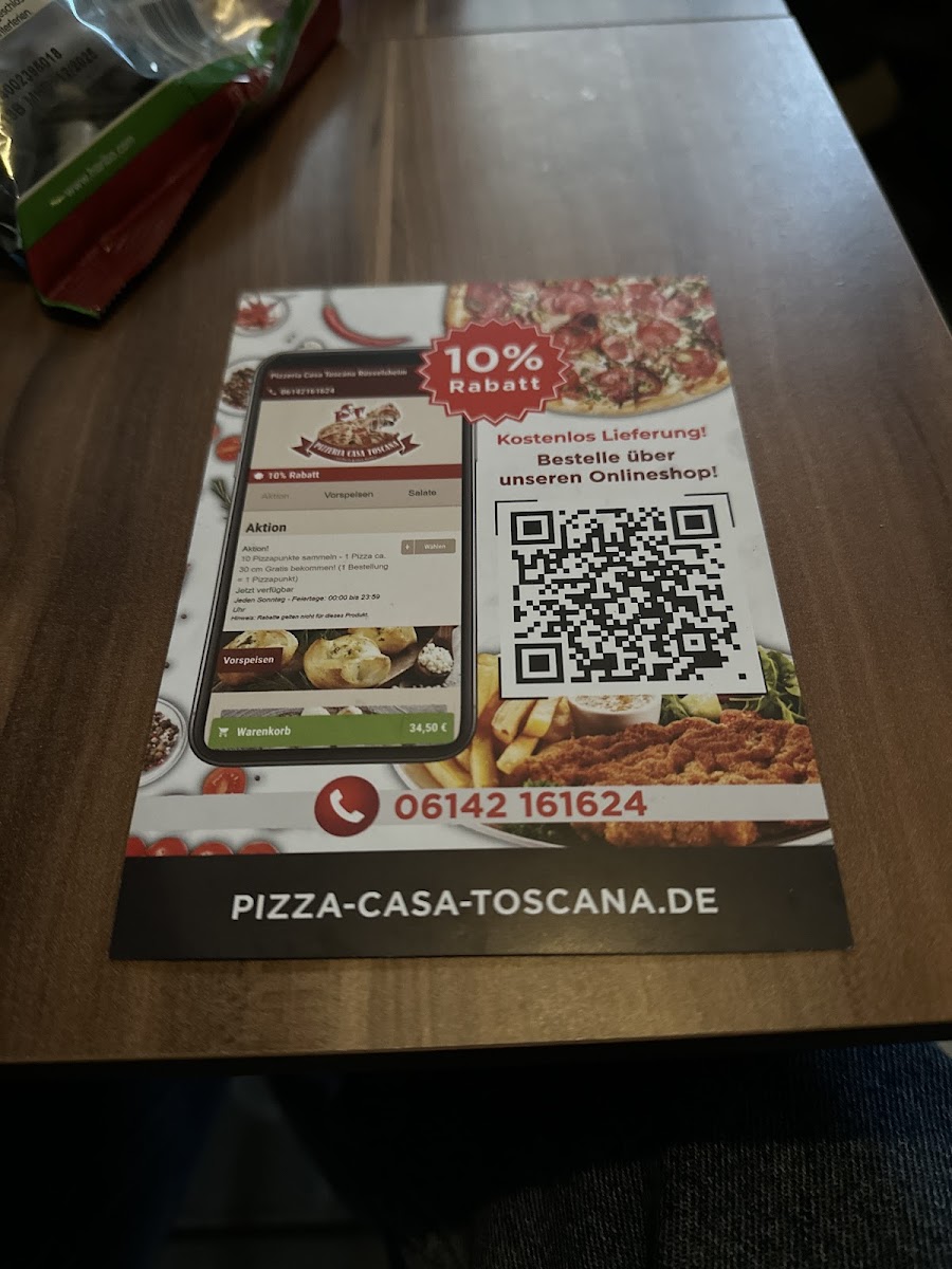 Pizzeria Casa Toscana Rüsselsheim Photo Menu 1