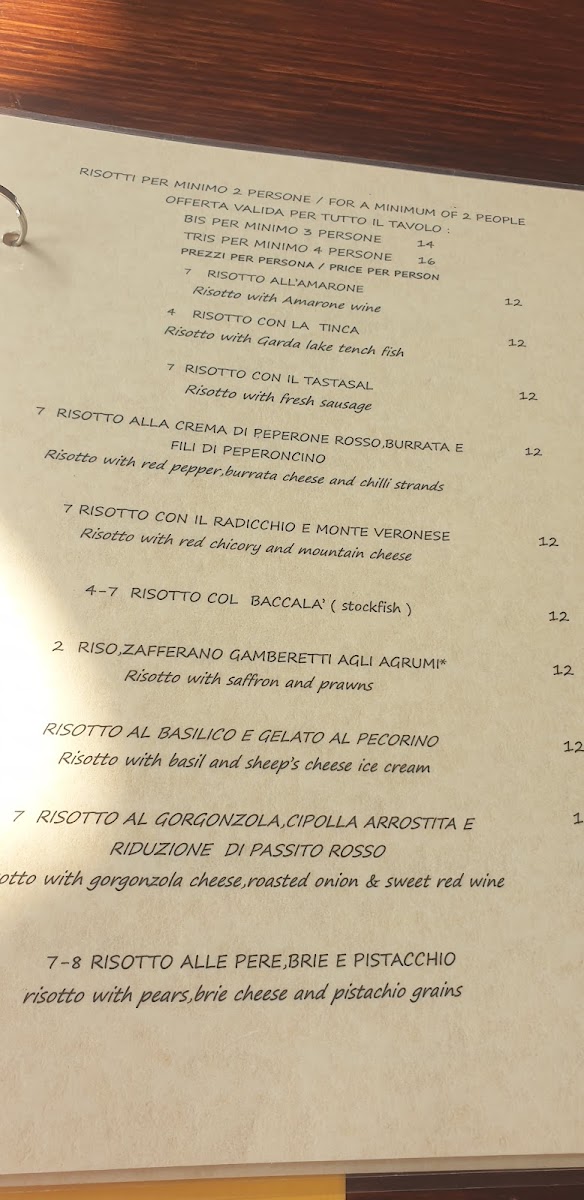 Osteria Le Spine Photo Menu 3
