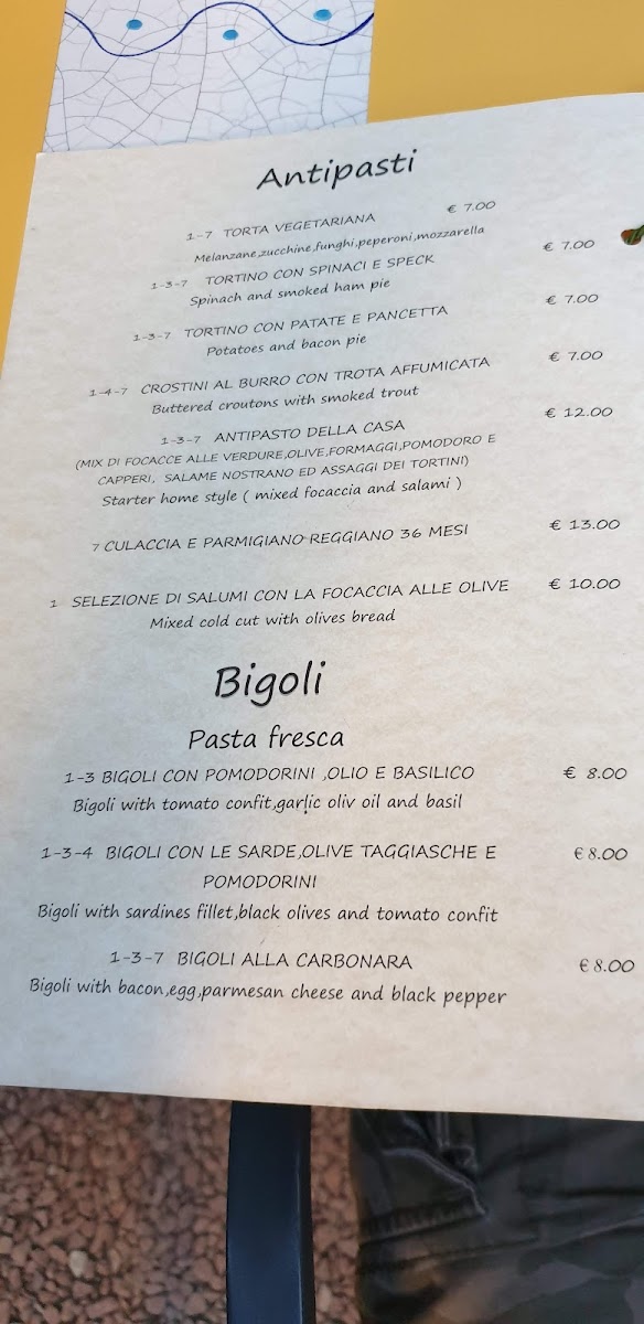 Osteria Le Spine Photo Menu 6