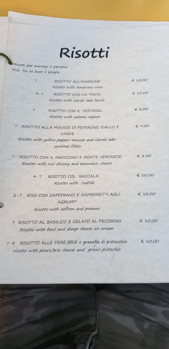 Osteria Le Spine Photo Menu 9