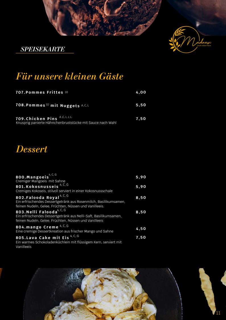Indisches Restaurant Madrasi - South Indian Flavour Photo Menu 7