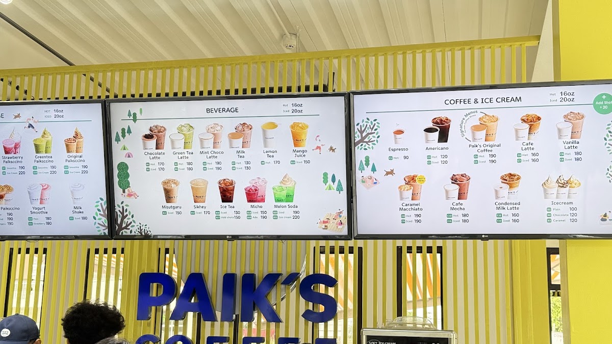Paik's Coffee - Uptown CDO Photo Menu 3