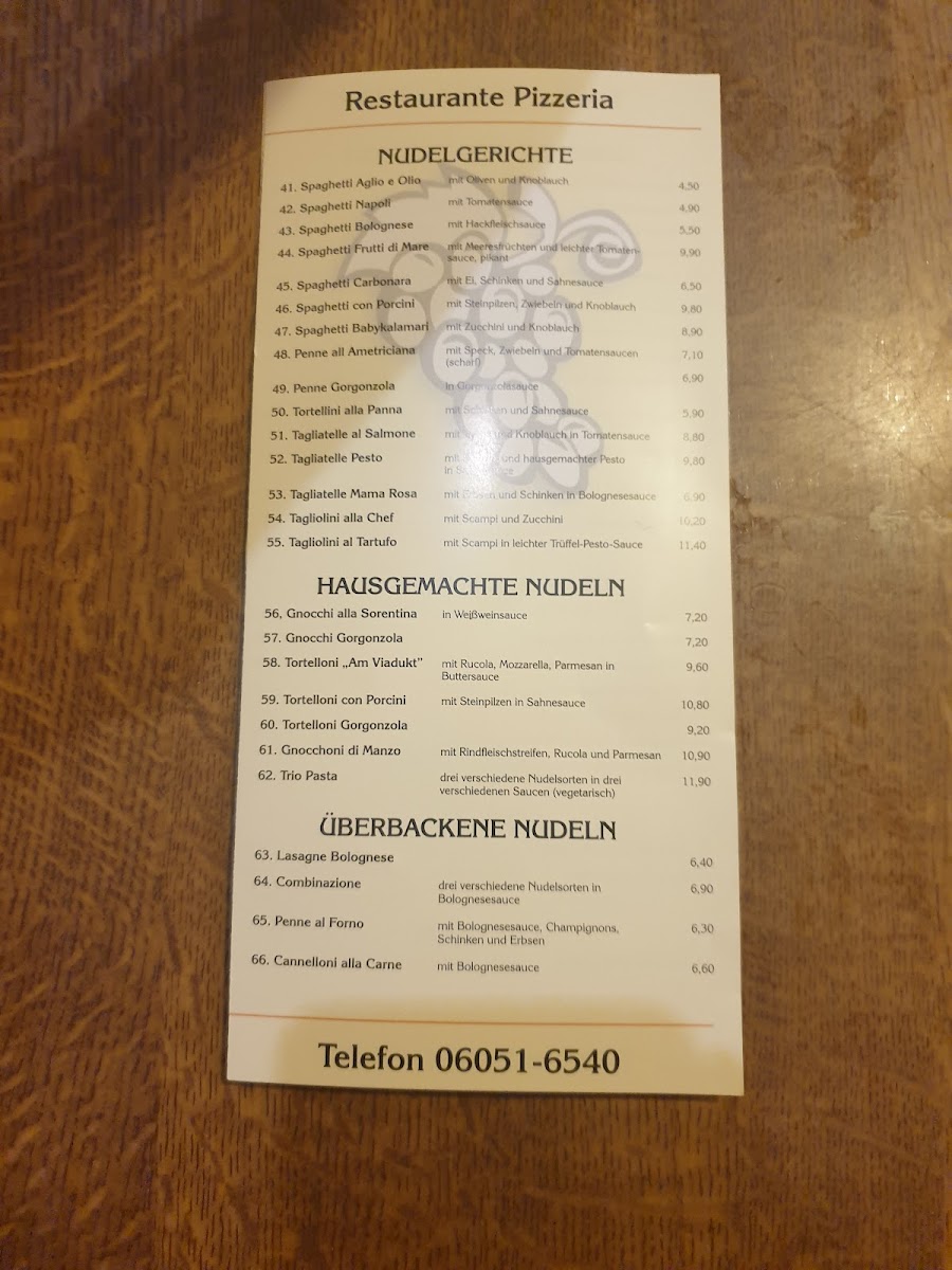 Pizzeria - Am Viadukt Photo Menu 3