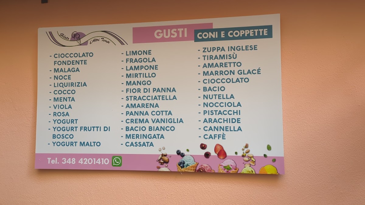 Gelato d'altri tempi Photo Menu 1
