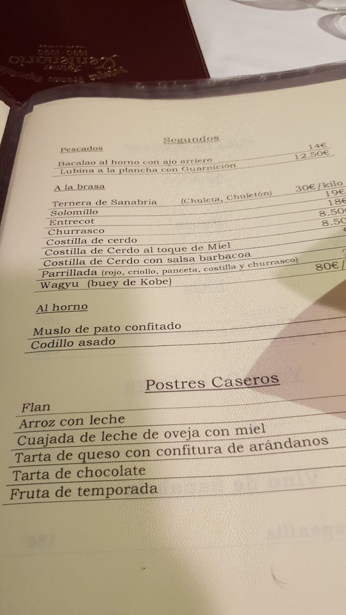 Restaurante Asador Casa Paca Photo Menu 10