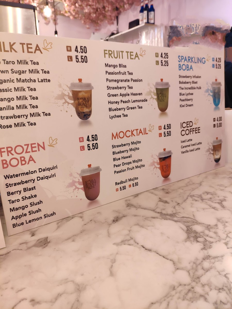 Boba Blast Bubble Tea Photo Menu 3