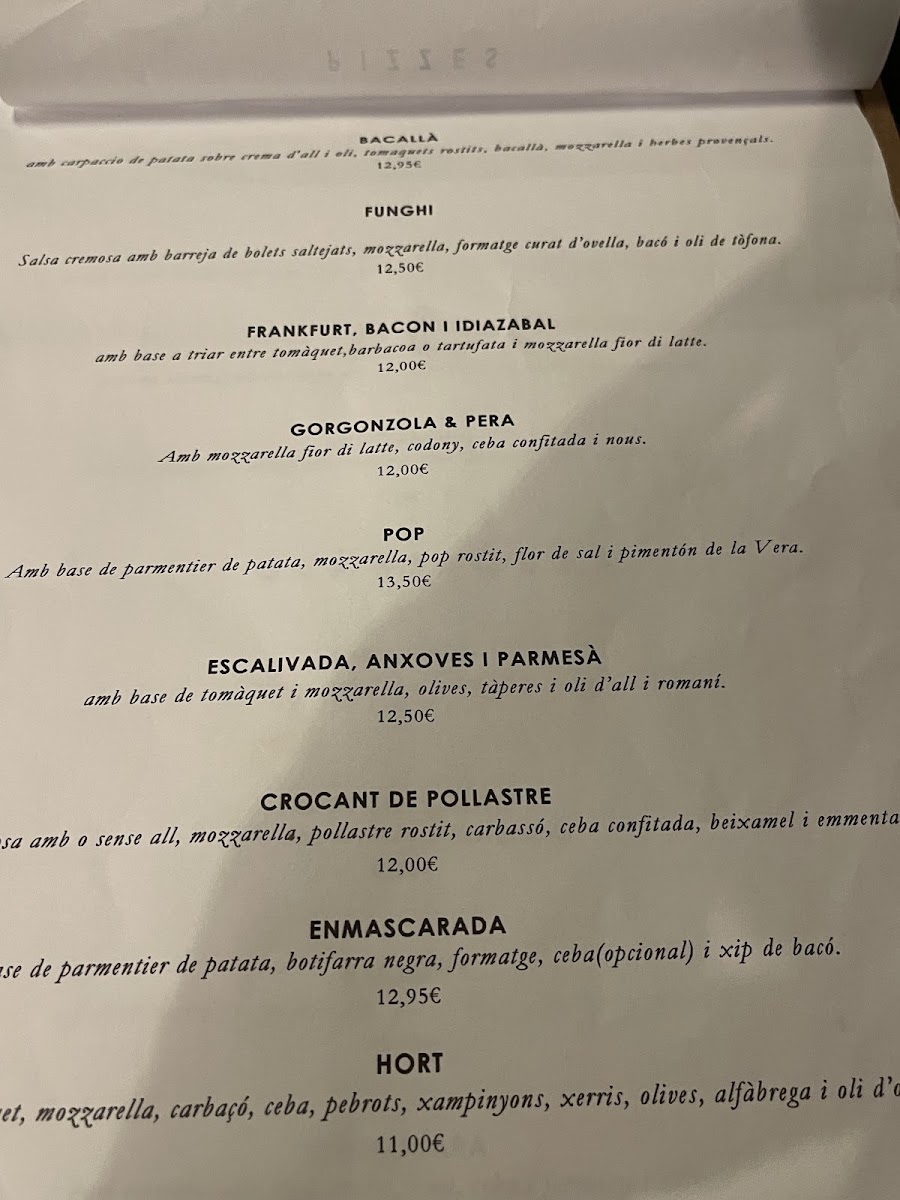 La Pizza Del Pont Photo Menu 1