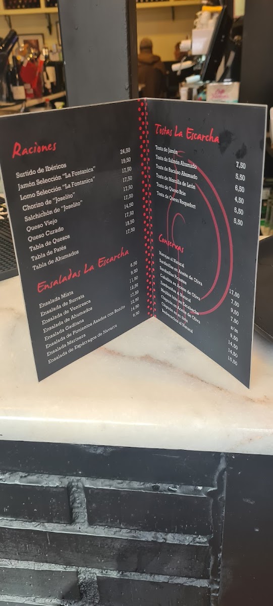 Taberna La Escarcha Photo Menu 1