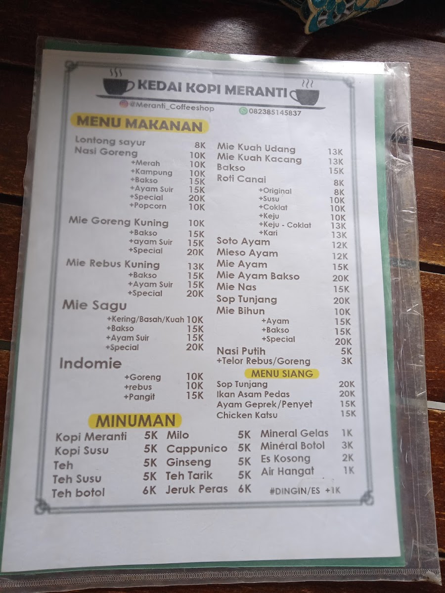 kedai kopi meranti Photo Menu 4
