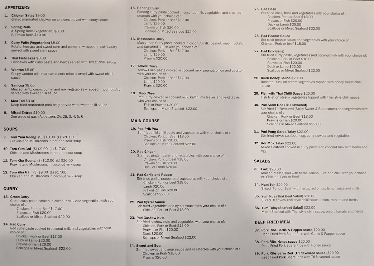 Ruk Thai Photo Menu 6
