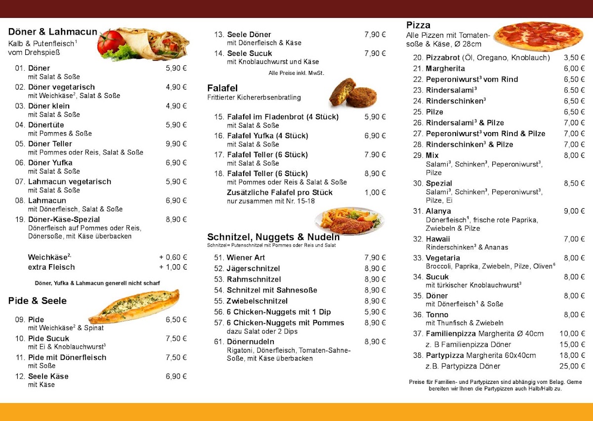 Alanya Kebap und Pizzahaus Photo Menu 1