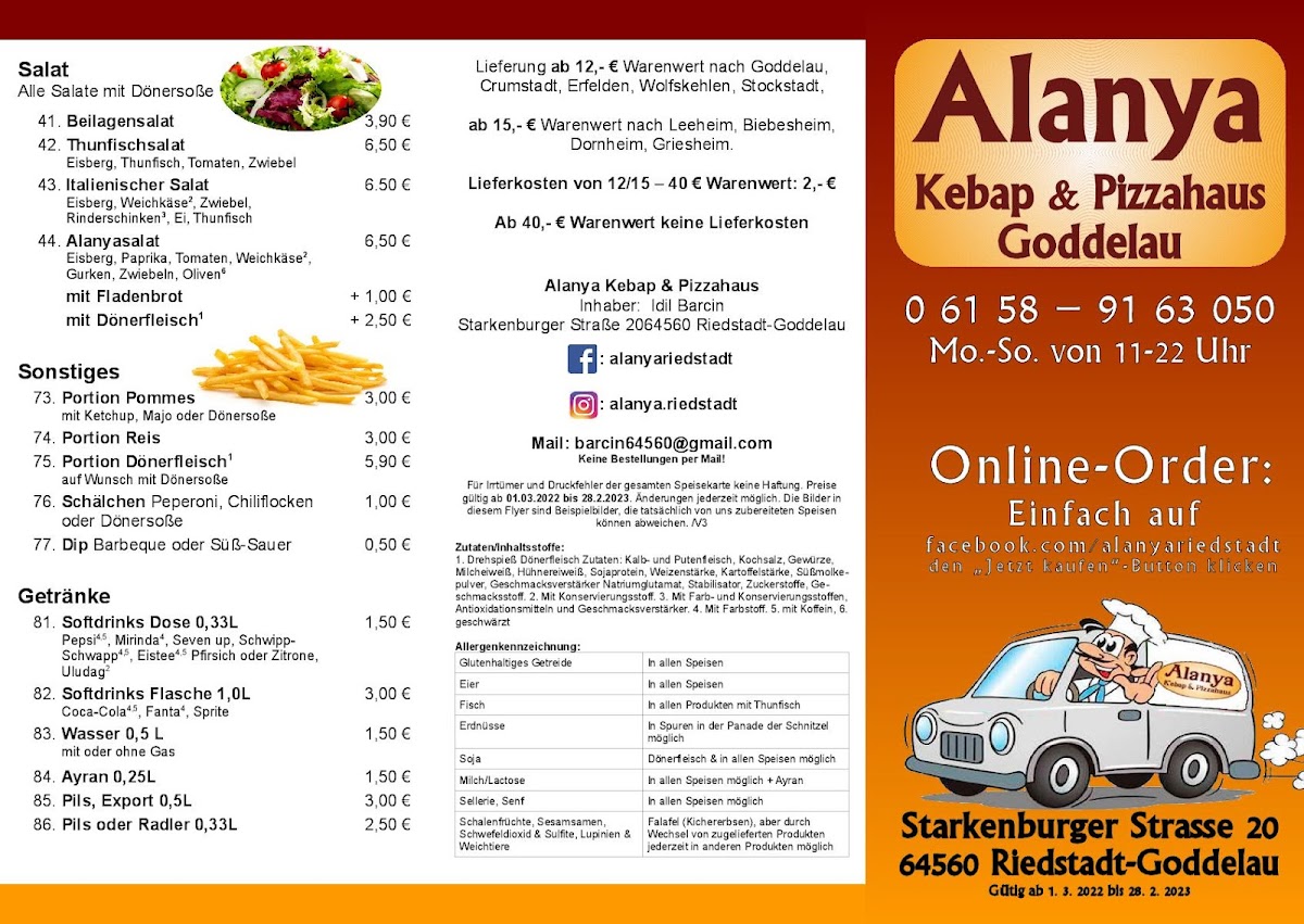 Alanya Kebap und Pizzahaus Photo Menu 2