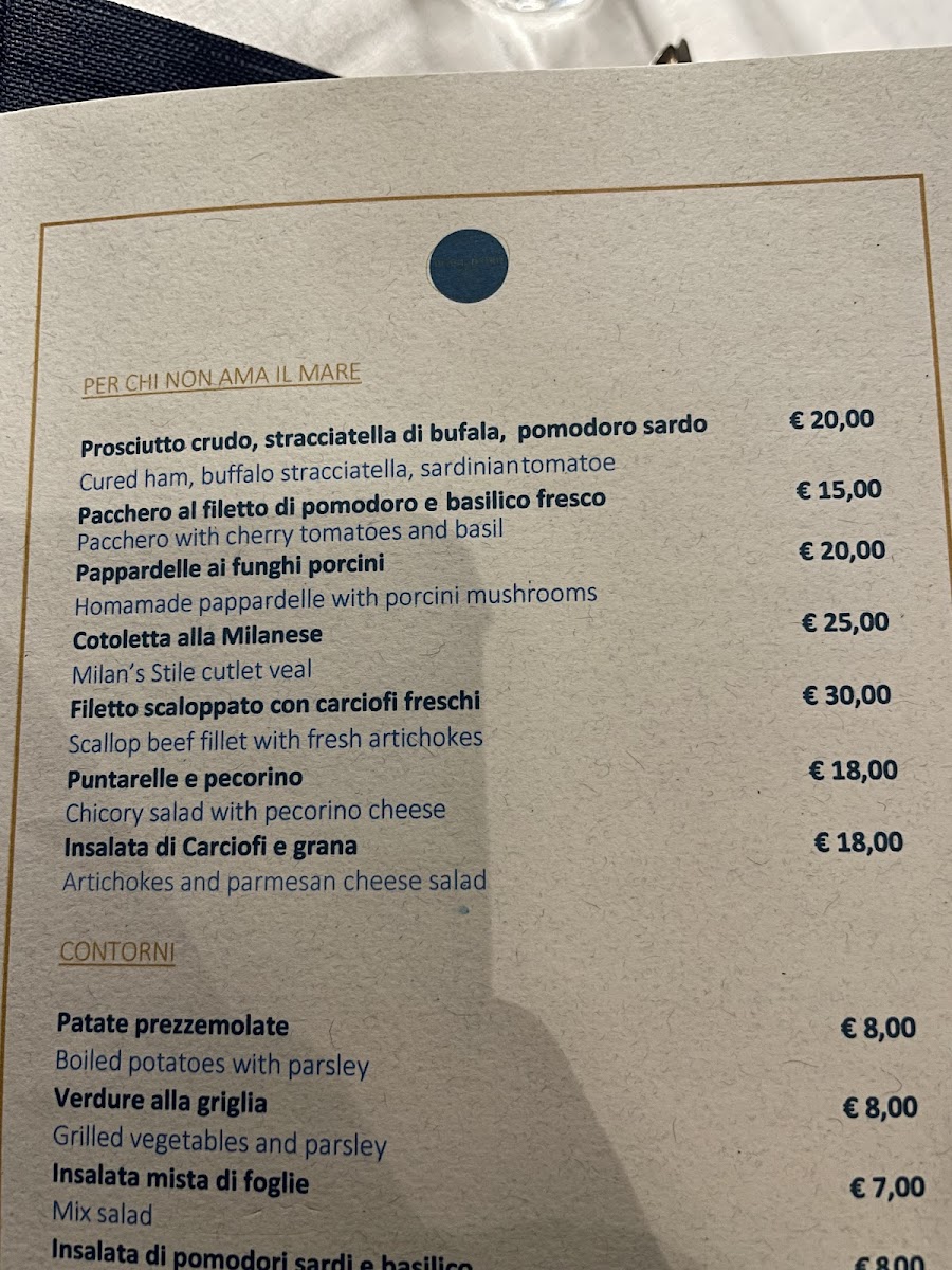 Pesce D'Oro Bistrot Photo Menu 1
