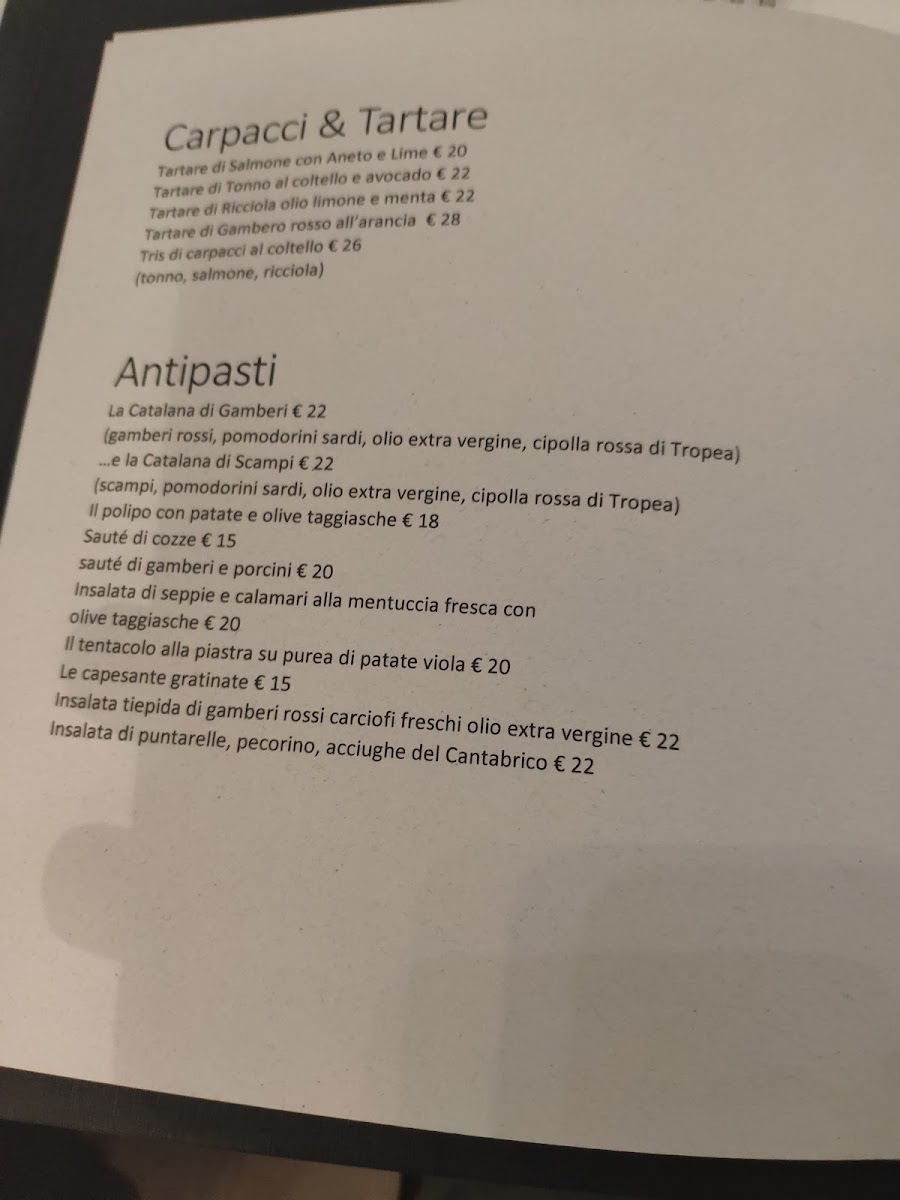 Pesce D'Oro Bistrot Photo Menu 2