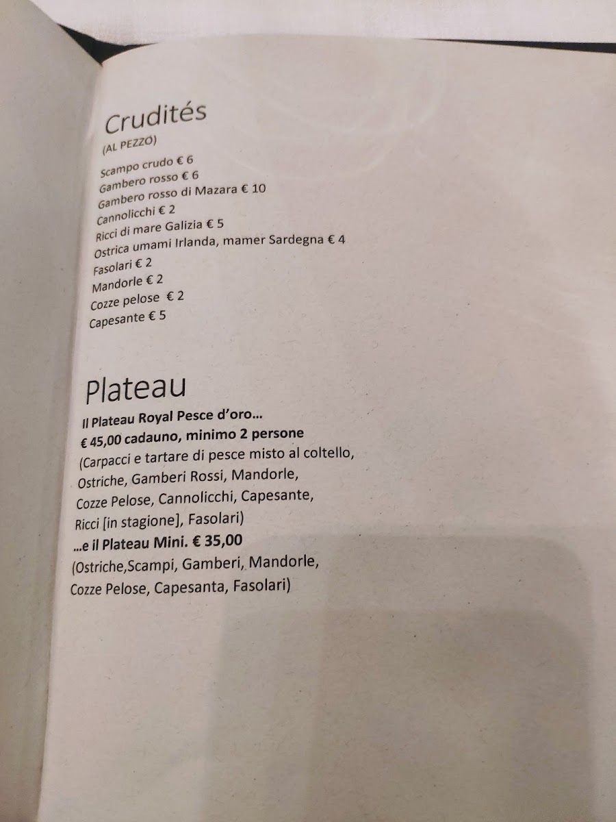 Pesce D'Oro Bistrot Photo Menu 4