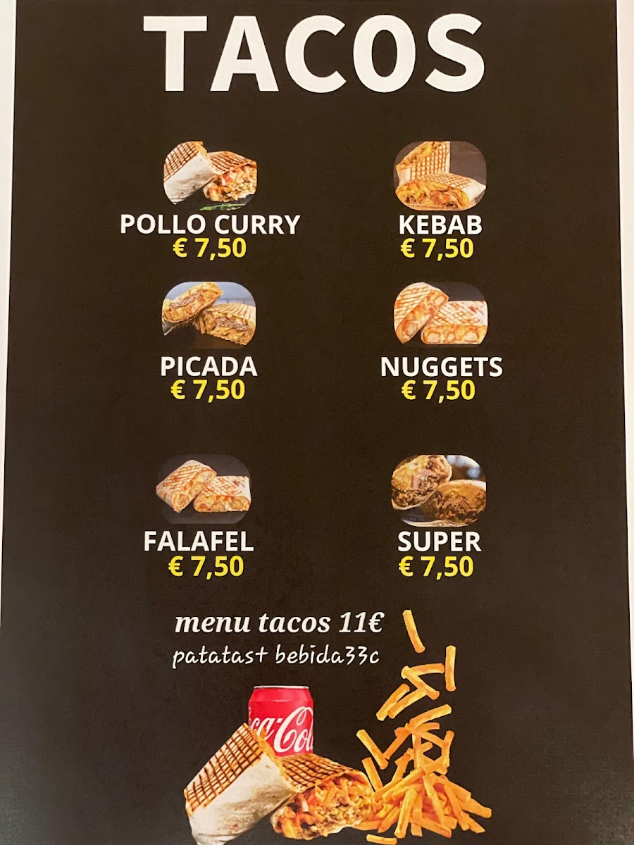 Turkish kebab pizza & curry Photo Menu 2