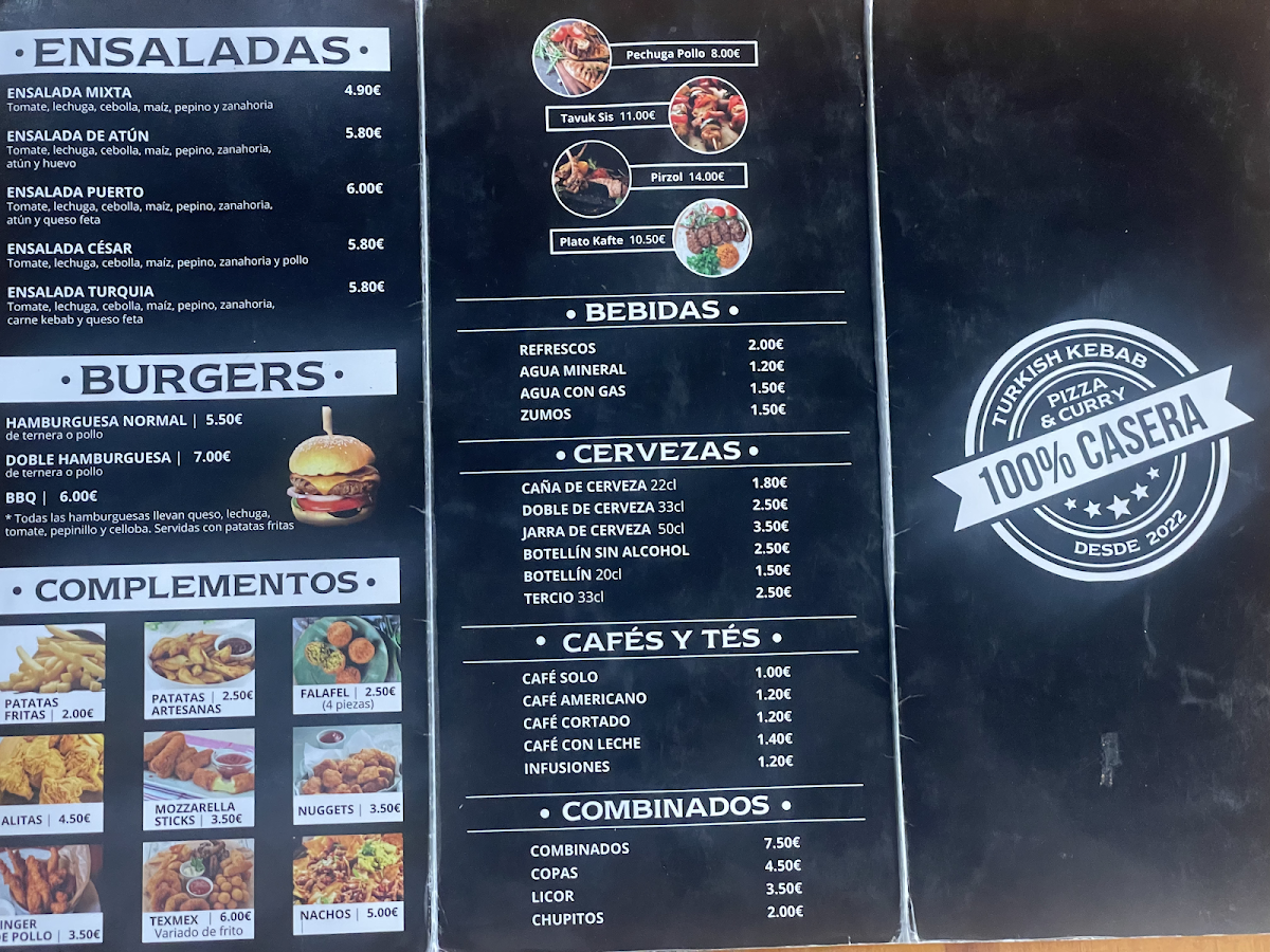 Turkish kebab pizza & curry Photo Menu 3