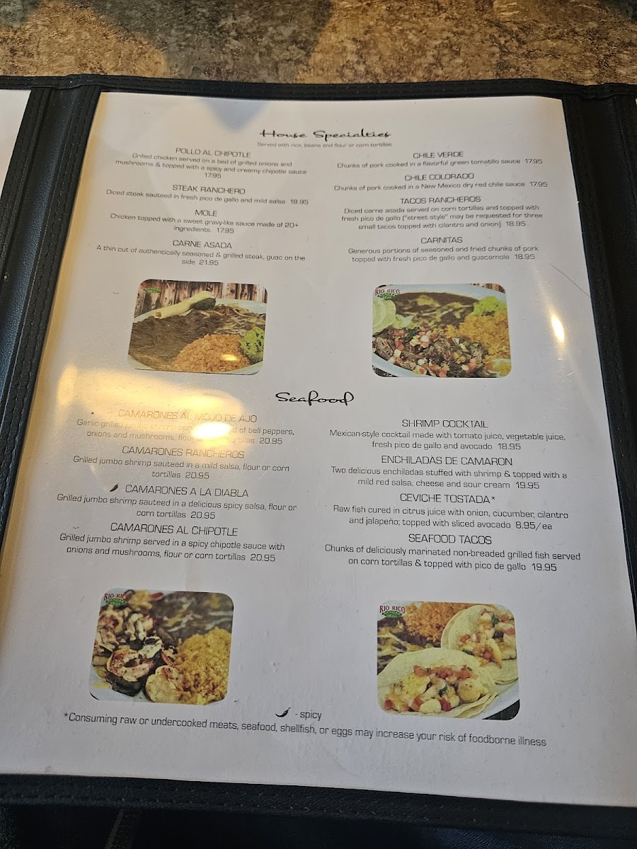 Rio Rico Mexican Grill Photo Menu 3