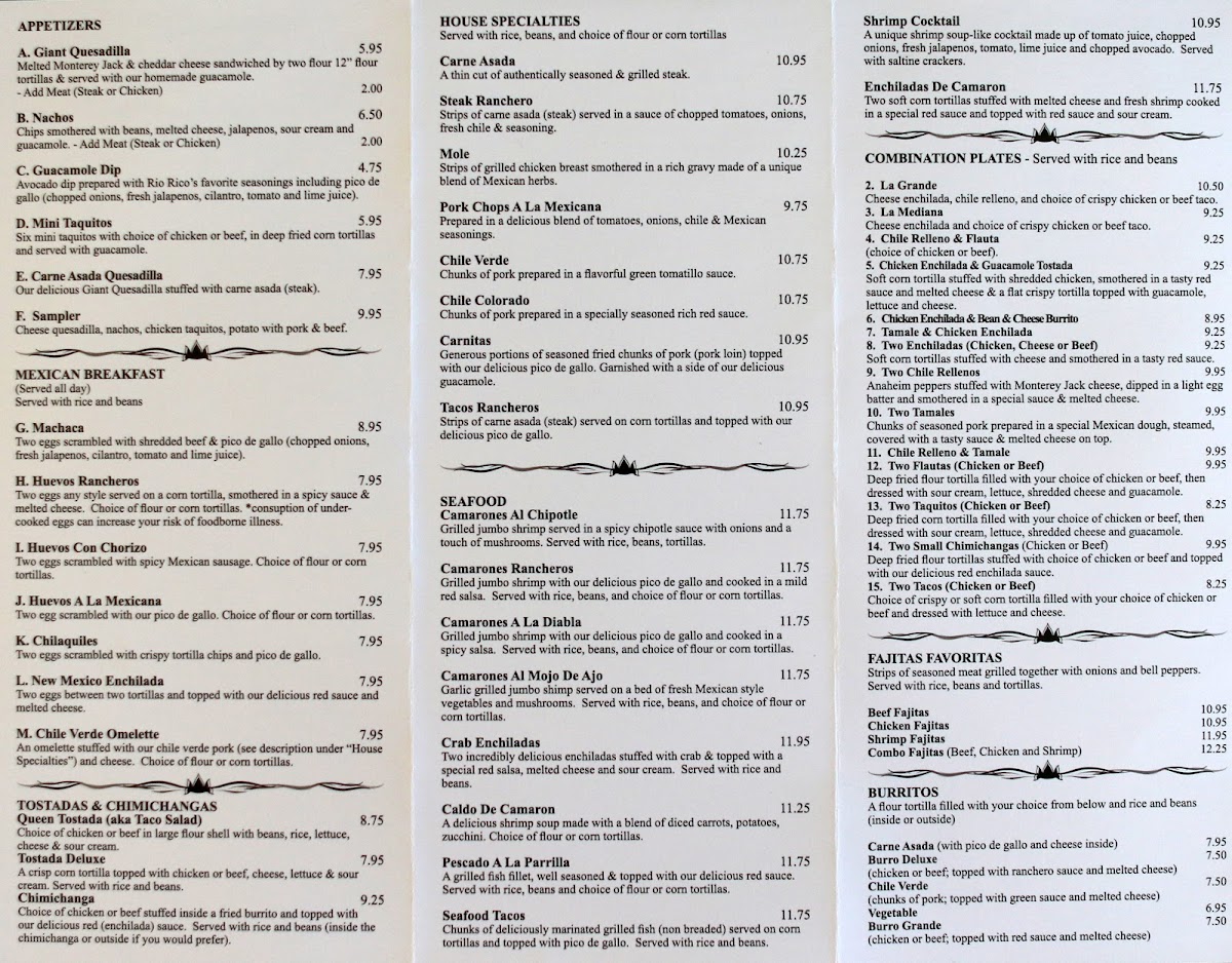 Rio Rico Mexican Grill Photo Menu 6