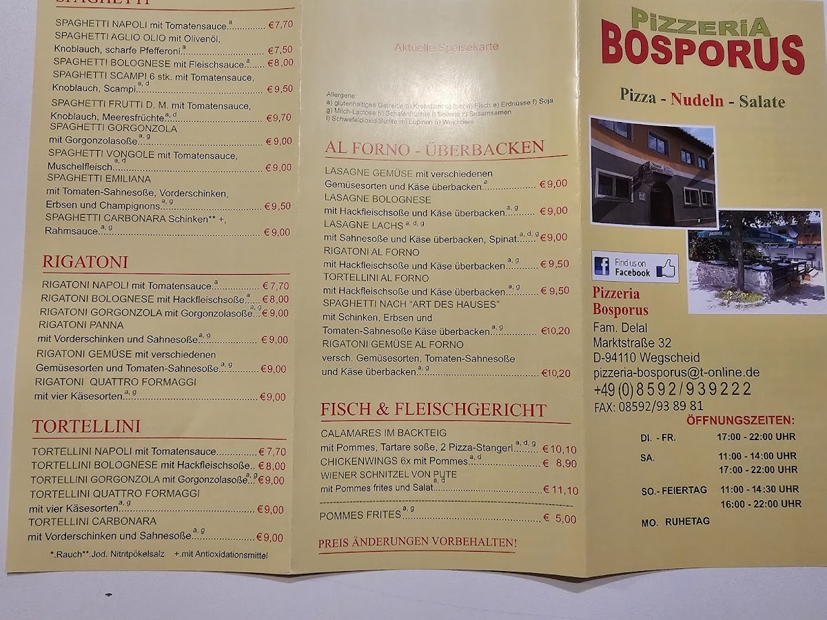 Pizzeria Bosporus Photo Menu 3
