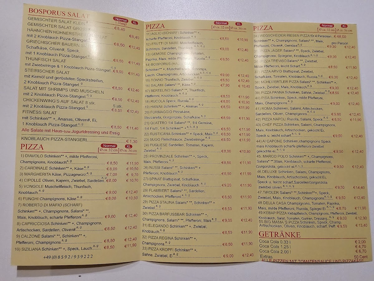 Pizzeria Bosporus Photo Menu 4
