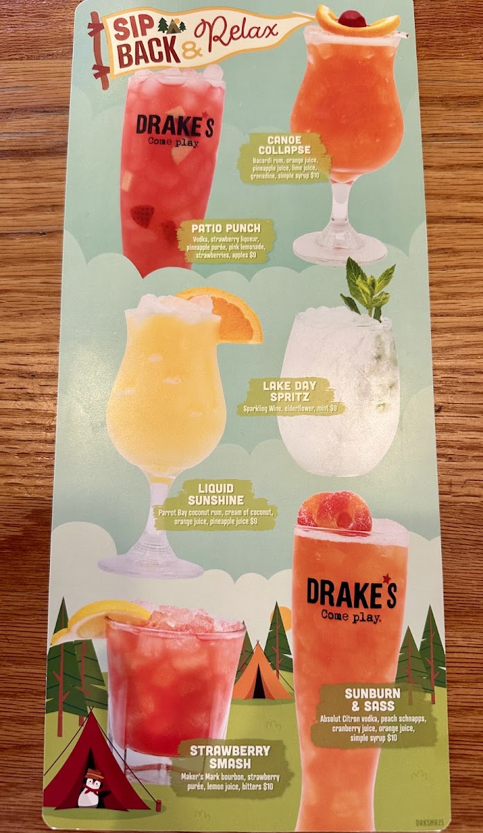Drake's Evansville Photo Menu 2