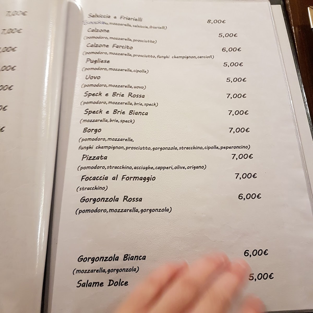 Trattoria Pizzeria Borgo Antico Photo Menu 3