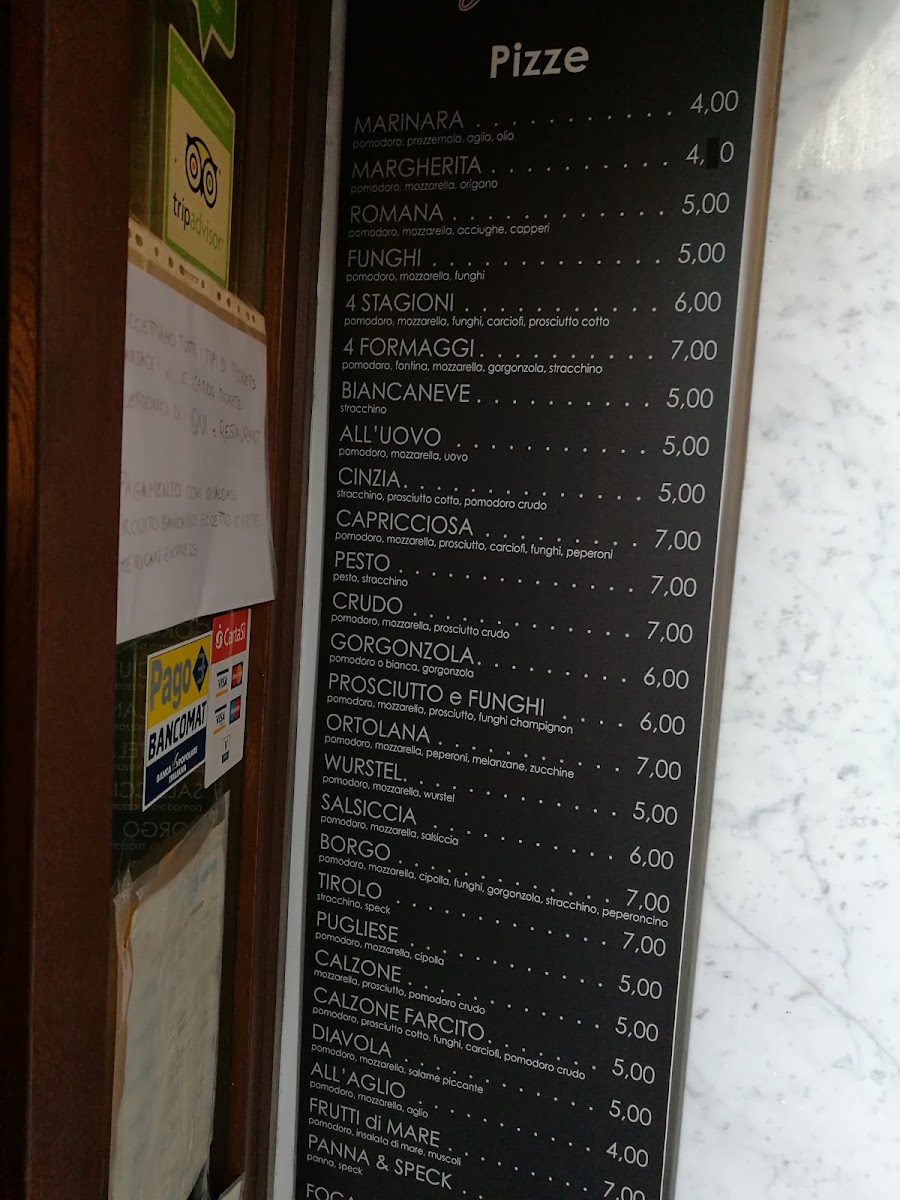 Trattoria Pizzeria Borgo Antico Photo Menu 9
