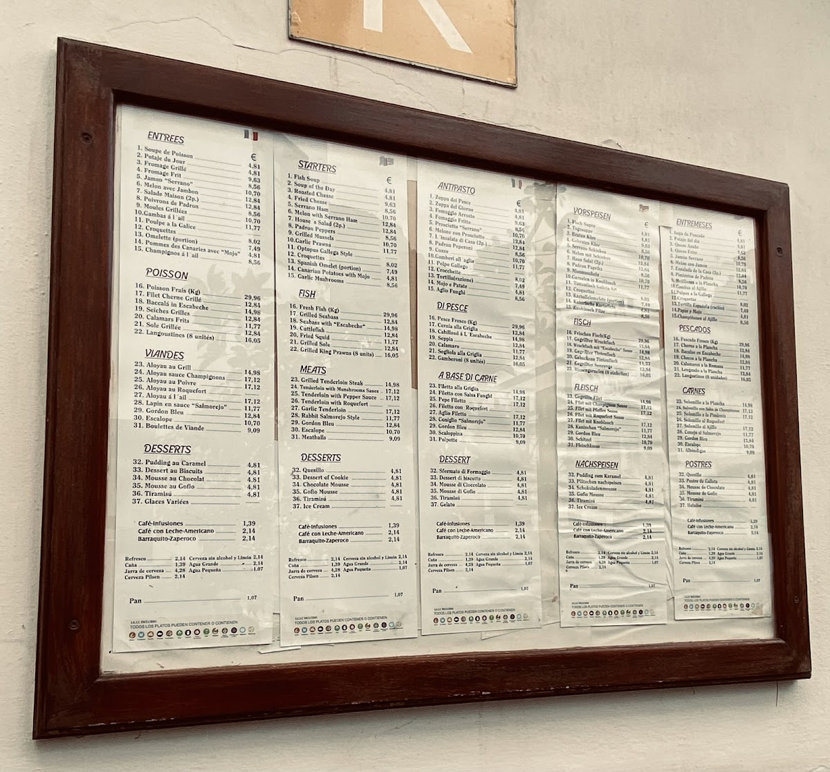 Restaurante La Perla Photo Menu 1