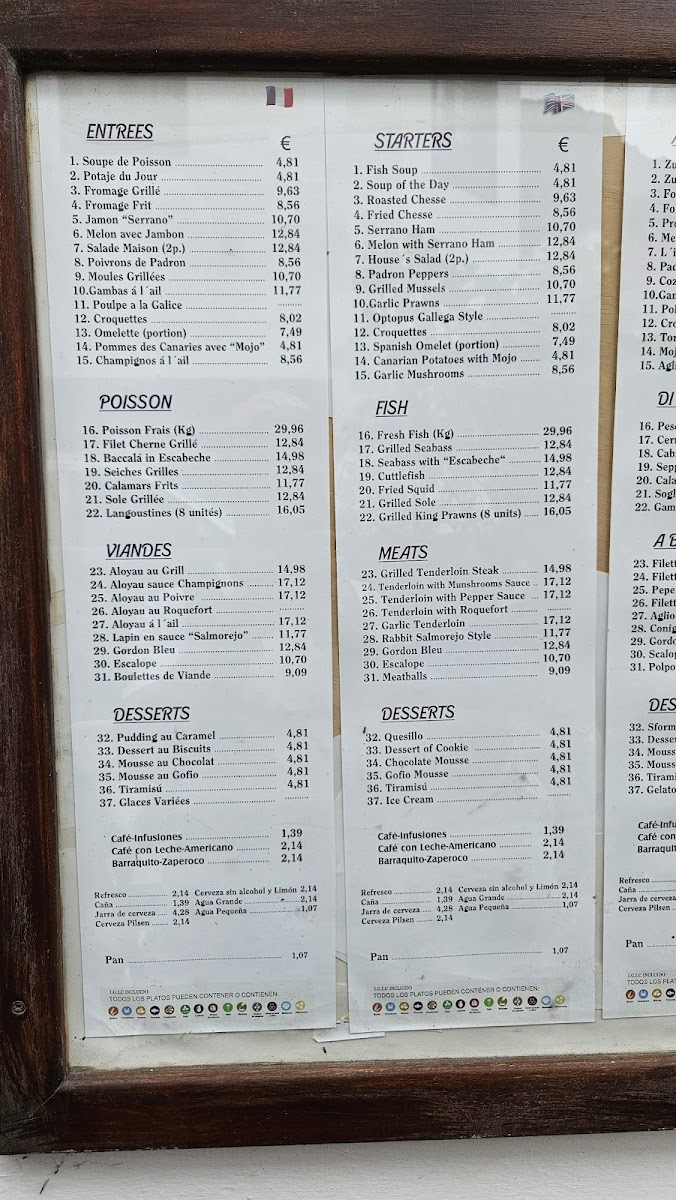 Restaurante La Perla Photo Menu 3