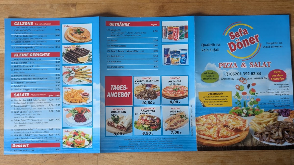 Sefa Döner Photo Menu 1