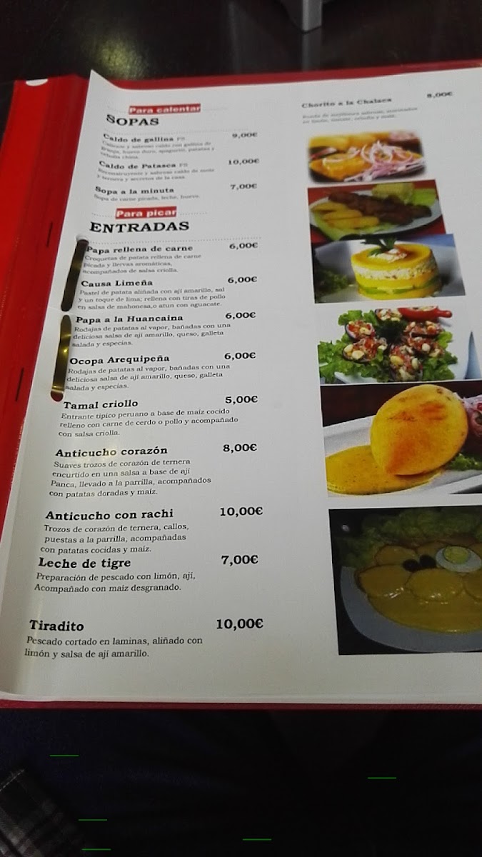 Tushpa Restaurante Peruano Photo Menu 5