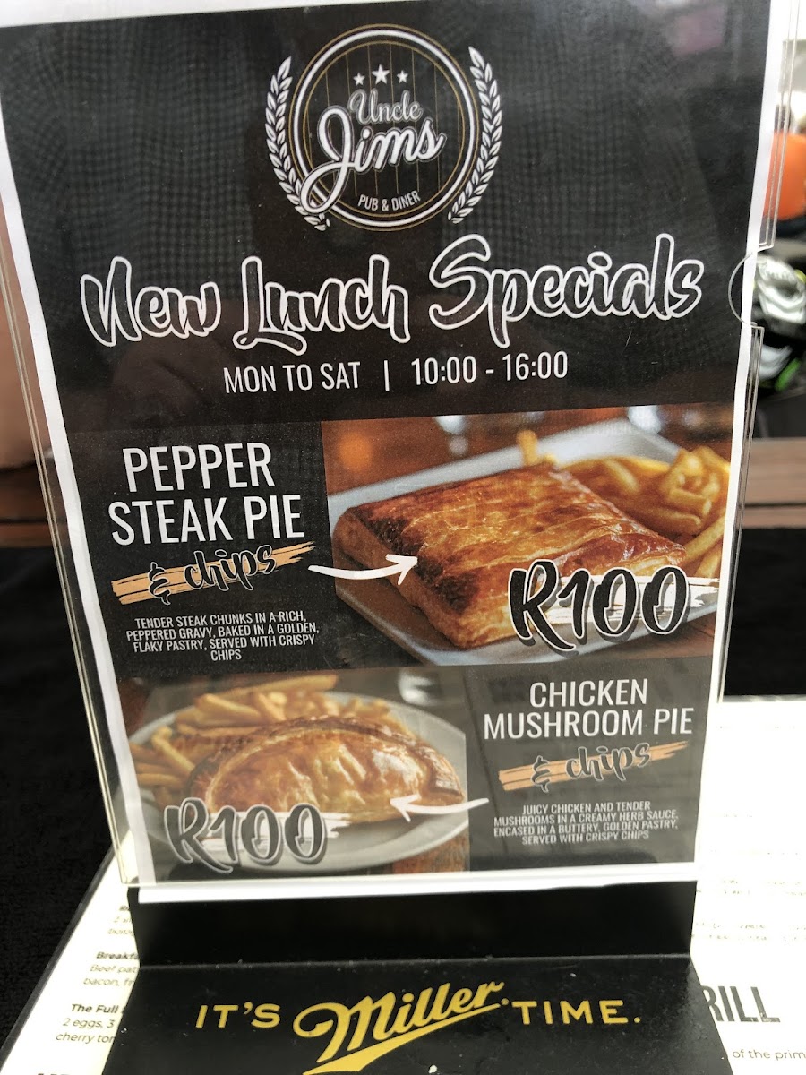 Uncle Jim's Pub & Grill Photo Menu 1