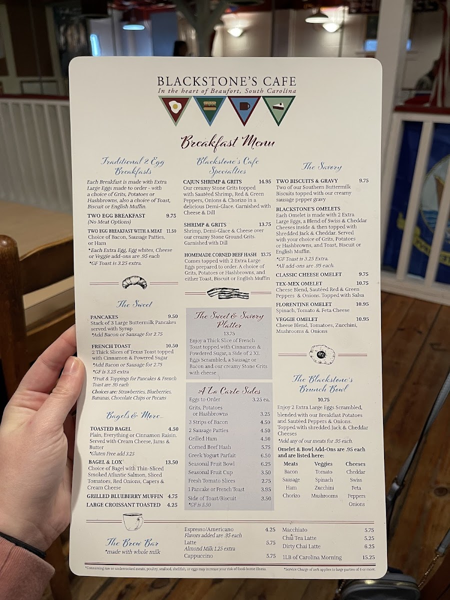 Blackstone's Café Photo Menu 5