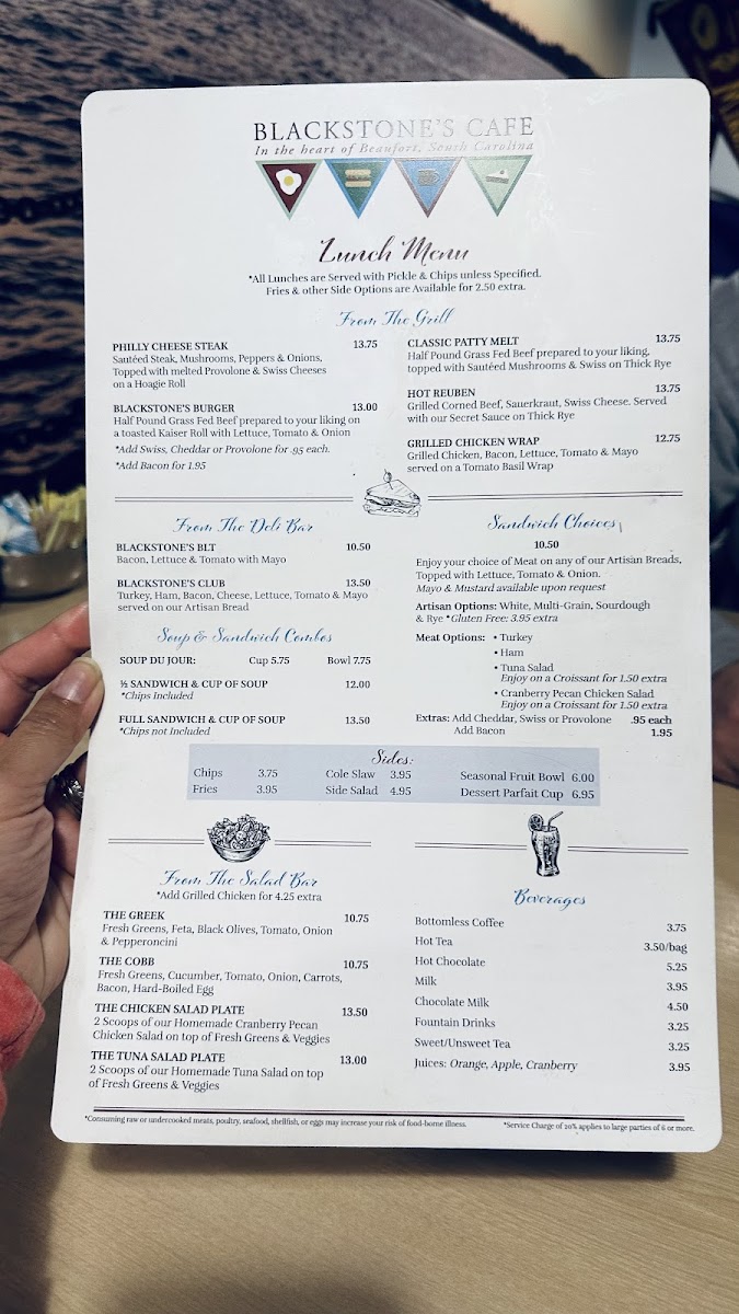 Blackstone's Café Photo Menu 7