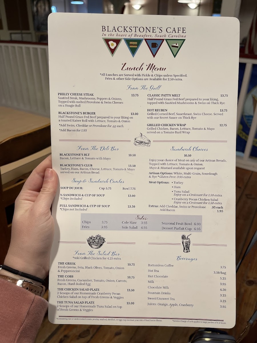 Blackstone's Café Photo Menu 9