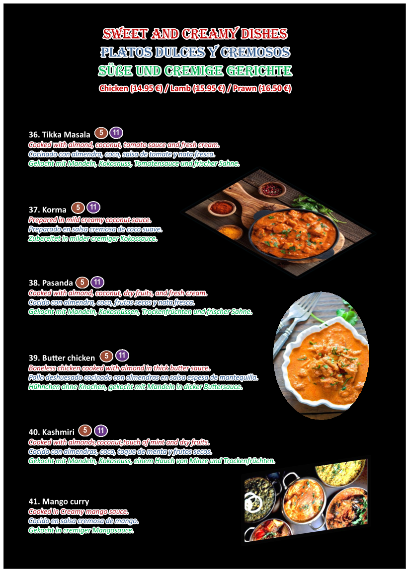 Buddha's eye Indian resturante Photo Menu 9