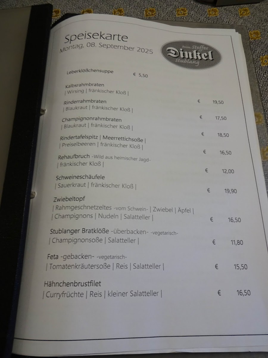 Gasthof Dinkel Photo Menu 5