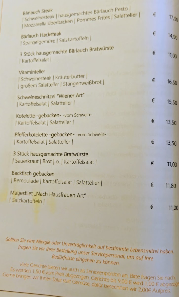 Gasthof Dinkel Photo Menu 6