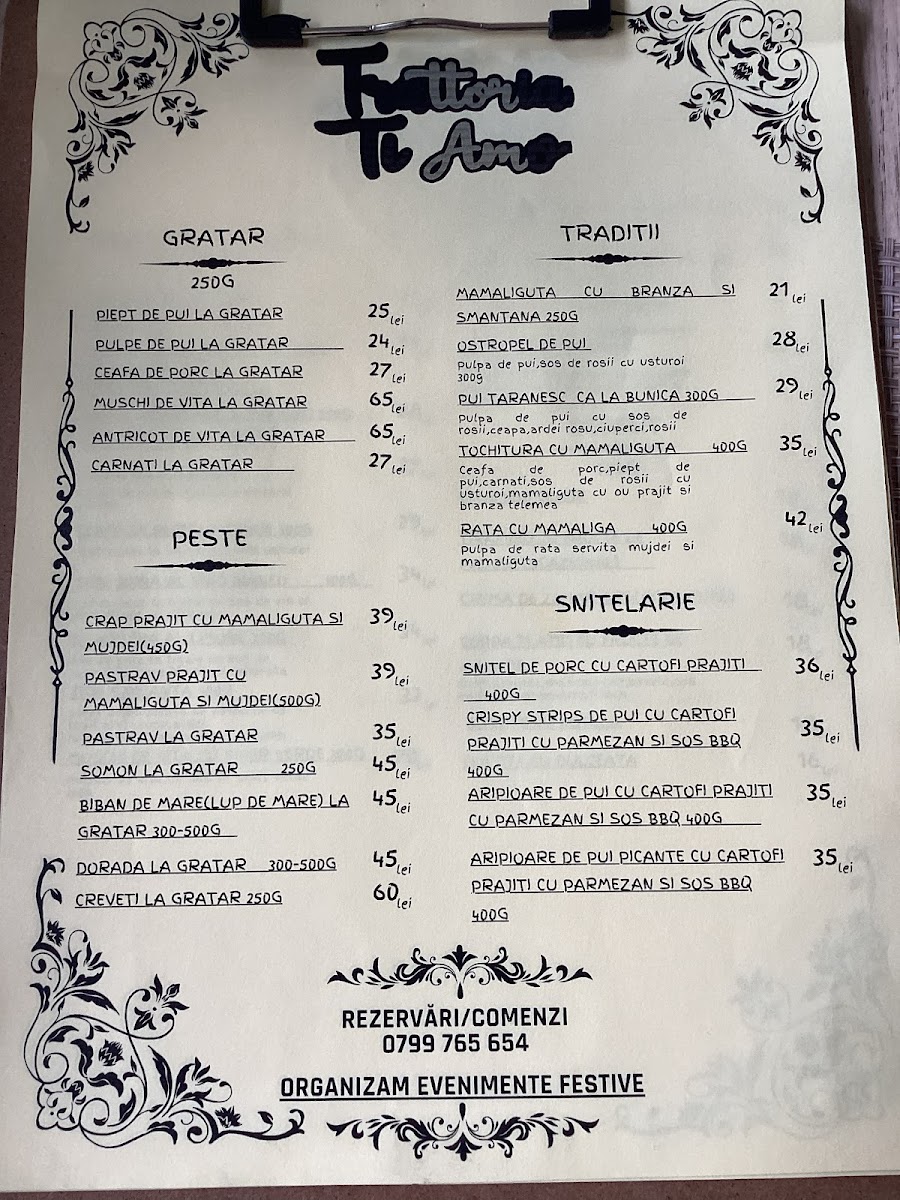 Trattoria Ti Amo Branesti Photo Menu 5