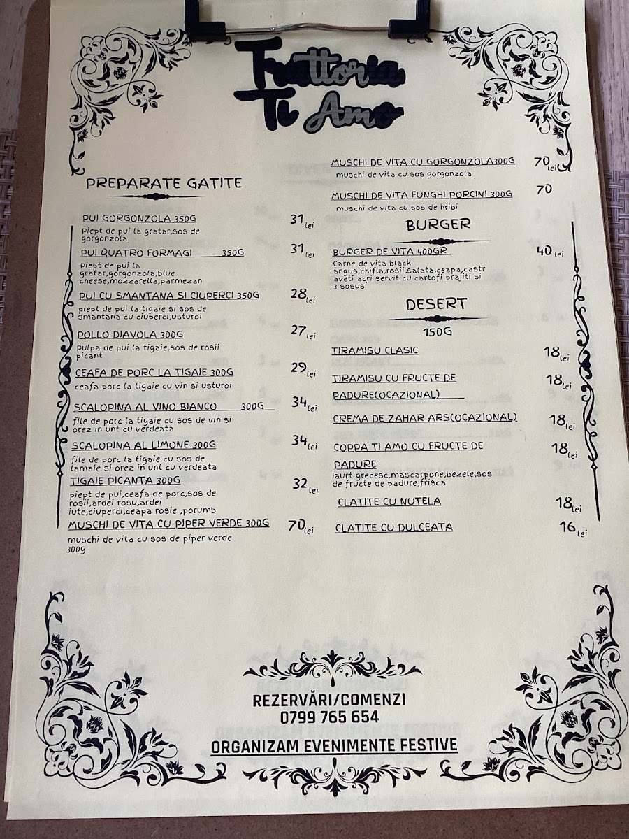 Trattoria Ti Amo Branesti Photo Menu 6